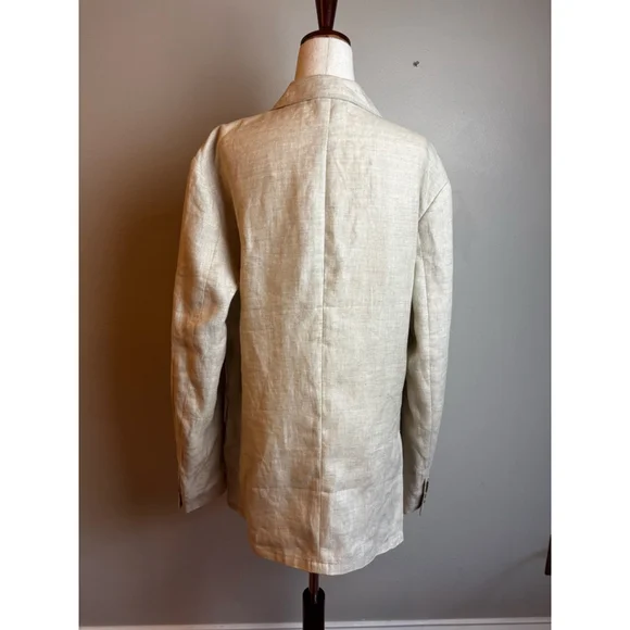 Men's J.Crew Beige Linen Sport Coat & Blazer NWT casual sporty designer - Picture 7 of 9